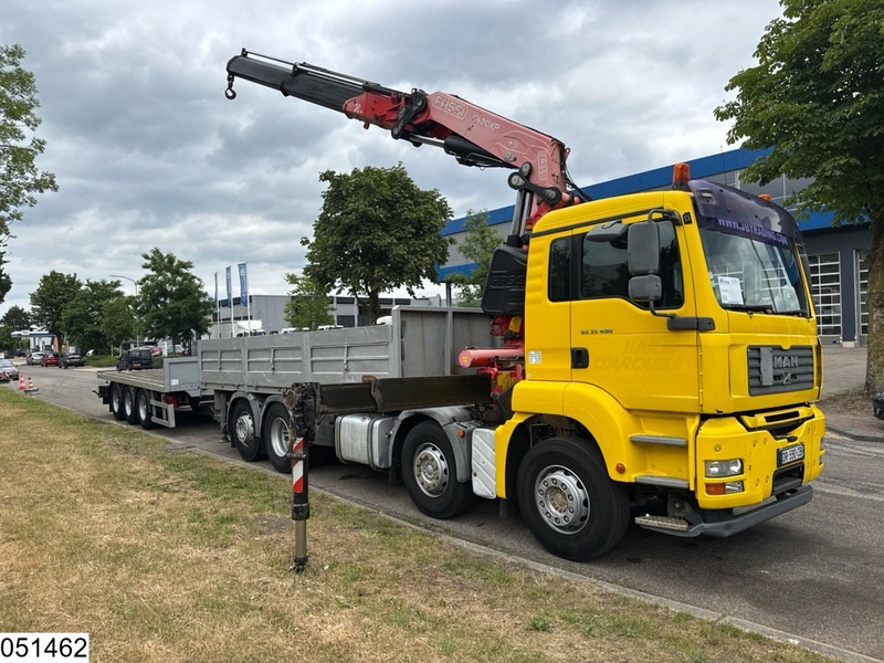 MAN TGA 35 400 8x2, Handgeschakeld, Fassi, Remote, Combi - Vrachtwagen met open laadbak, Kraanwagen: afbeelding 2 MAN TGA 35 400 8x2, Handgeschakeld, Fassi, Remote, Combi - Vrachtwagen met open laadbak, Kraanwagen: afbeelding 2