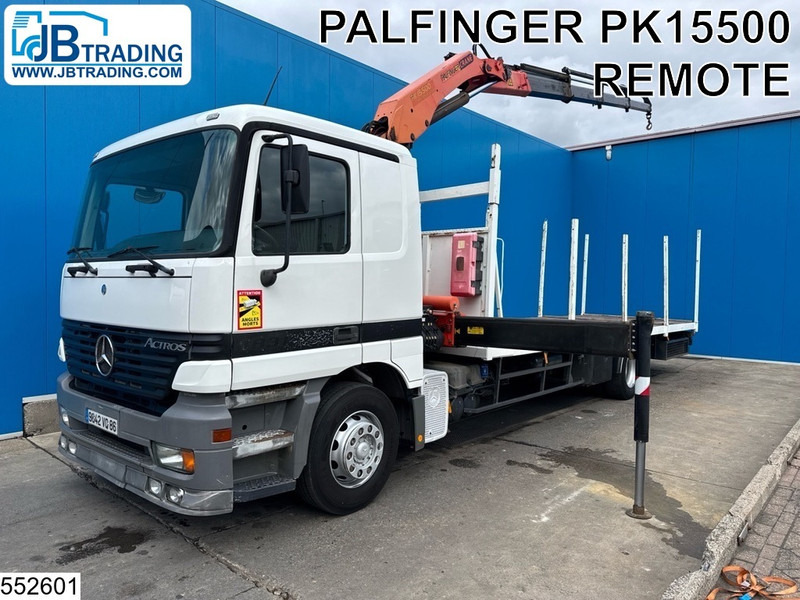 Mercedes-Benz Actros 1831 Palfinger, Remote, Manual - Vrachtwagen met open laadbak, Kraanwagen: afbeelding 1 Mercedes-Benz Actros 1831 Palfinger, Remote, Manual - Vrachtwagen met open laadbak, Kraanwagen: afbeelding 1