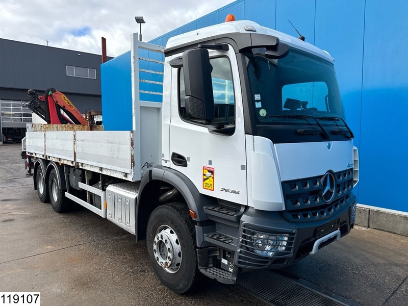 Mercedes-Benz Arocs 2636 6x4, EURO 6, Palfinger, Leaf suspension - Vrachtwagen met open laadbak, Kraanwagen: afbeelding 3 Mercedes-Benz Arocs 2636 6x4, EURO 6, Palfinger, Leaf suspension - Vrachtwagen met open laadbak, Kraanwagen: afbeelding 3