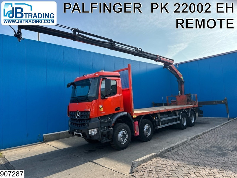 Mercedes-Benz Arocs 3240 8X4, EURO 6, Steel suspension, Palfinger - Vrachtwagen met open laadbak, Kraanwagen: afbeelding 1 Mercedes-Benz Arocs 3240 8X4, EURO 6, Steel suspension, Palfinger - Vrachtwagen met open laadbak, Kraanwagen: afbeelding 1