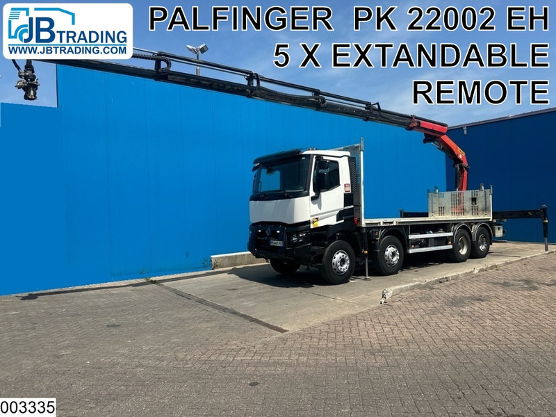 Renault C 430 8X4, EURO 6, Steel suspension, Palfinger - Vrachtwagen met open laadbak, Kraanwagen: afbeelding 1 Renault C 430 8X4, EURO 6, Steel suspension, Palfinger - Vrachtwagen met open laadbak, Kraanwagen: afbeelding 1