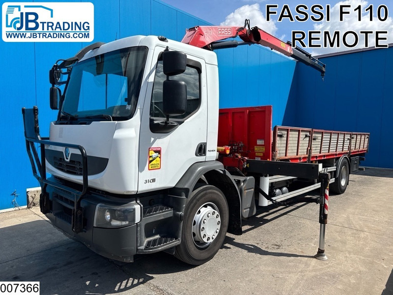 Renault Premium 310 Dxi EURO 5, Retarder, Fassi, Remote - Vrachtwagen met open laadbak, Kraanwagen: afbeelding 1 Renault Premium 310 Dxi EURO 5, Retarder, Fassi, Remote - Vrachtwagen met open laadbak, Kraanwagen: afbeelding 1