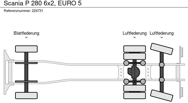 Vuilniswagen Scania P 280 6x2, EURO 5: afbeelding 13 Vuilniswagen Scania P 280 6x2, EURO 5: afbeelding 13