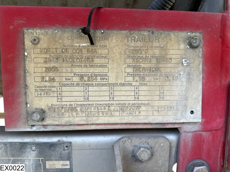 Trailor Bitum 34120 Liter, 1 Compartment - Tankoplegger: afbeelding 3 Trailor Bitum 34120 Liter, 1 Compartment - Tankoplegger: afbeelding 3