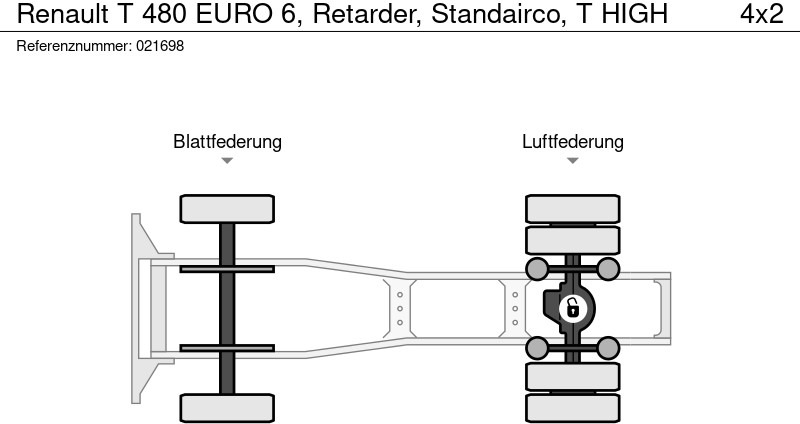 Trekker Renault T 480 EURO 6, Retarder, Standairco, T HIGH: afbeelding 13