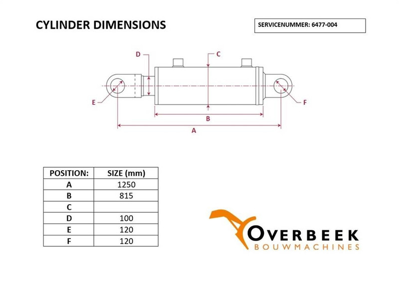 Komatsu WA470/480 - Cylinder/Zylinder/Cilinder - Hydraulica voor Bouwmachine: afbeelding 4 Komatsu WA470/480 - Cylinder/Zylinder/Cilinder - Hydraulica voor Bouwmachine: afbeelding 4
