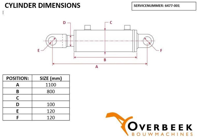 Komatsu WA470/480 - Cylinder/Zylinder/Cilinder - Hydraulica voor Bouwmachine: afbeelding 5 Komatsu WA470/480 - Cylinder/Zylinder/Cilinder - Hydraulica voor Bouwmachine: afbeelding 5