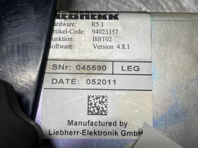Liebherr A934C-94023357-BBT02-R5.1-Display unit/Dashboard - Elektrisch systeem voor Bouwmachine: afbeelding 5 Liebherr A934C-94023357-BBT02-R5.1-Display unit/Dashboard - Elektrisch systeem voor Bouwmachine: afbeelding 5
