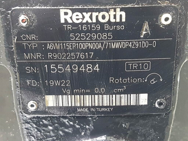 Manitou MLT630/730-Rexroth A6VM115EP100PN00A-Drive motor - Hydraulica voor Bouwmachine: afbeelding 4 Manitou MLT630/730-Rexroth A6VM115EP100PN00A-Drive motor - Hydraulica voor Bouwmachine: afbeelding 4
