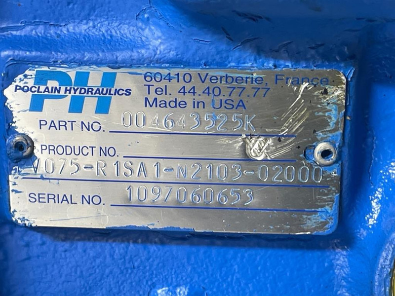 Poclain PV075-R1SA1-N2103-Drive pump/Fahrpumpe/Rijpomp - Hydraulica voor Bouwmachine: afbeelding 5 Poclain PV075-R1SA1-N2103-Drive pump/Fahrpumpe/Rijpomp - Hydraulica voor Bouwmachine: afbeelding 5