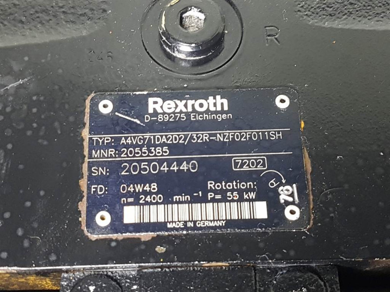 Rexroth A4VG71DA2D2/32R-R902055385-Drive pump/Fahrpumpe - Hydraulica voor Bouwmachine: afbeelding 4 Rexroth A4VG71DA2D2/32R-R902055385-Drive pump/Fahrpumpe - Hydraulica voor Bouwmachine: afbeelding 4