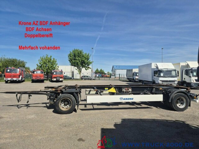 Krone AZ18 Box Carrier - Luft - BPW Achsen - Containertransporter/ Wissellaadbak aanhangwagen: afbeelding 1 Krone AZ18 Box Carrier - Luft - BPW Achsen - Containertransporter/ Wissellaadbak aanhangwagen: afbeelding 1