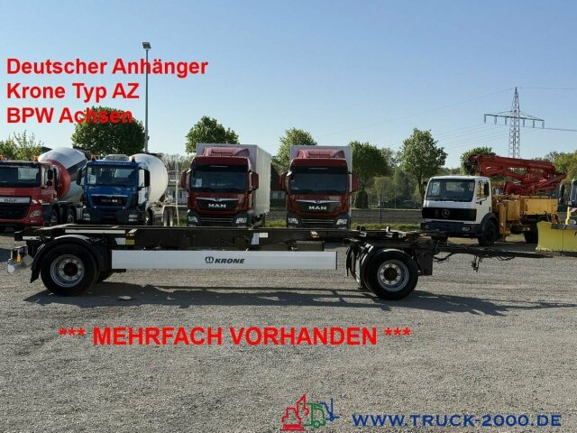 Krone AZ18 Box Carrier - Luft - BPW Achsen - Containertransporter/ Wissellaadbak aanhangwagen: afbeelding 1 Krone AZ18 Box Carrier - Luft - BPW Achsen - Containertransporter/ Wissellaadbak aanhangwagen: afbeelding 1