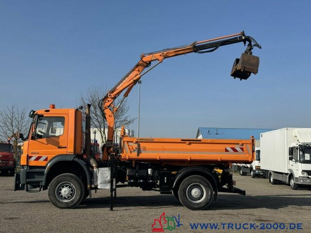 Kipper vrachtwagen, Kraanwagen Mercedes-Benz Axor 1829 4x4 Atlas 7m=800kg FB Winterdienst: afbeelding 7