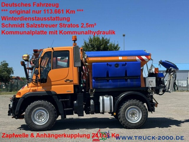 Unimog U300 4x4 Winterdienst Salzstreuer Zapfwelle - Vrachtwagen: afbeelding 1 Unimog U300 4x4 Winterdienst Salzstreuer Zapfwelle - Vrachtwagen: afbeelding 1