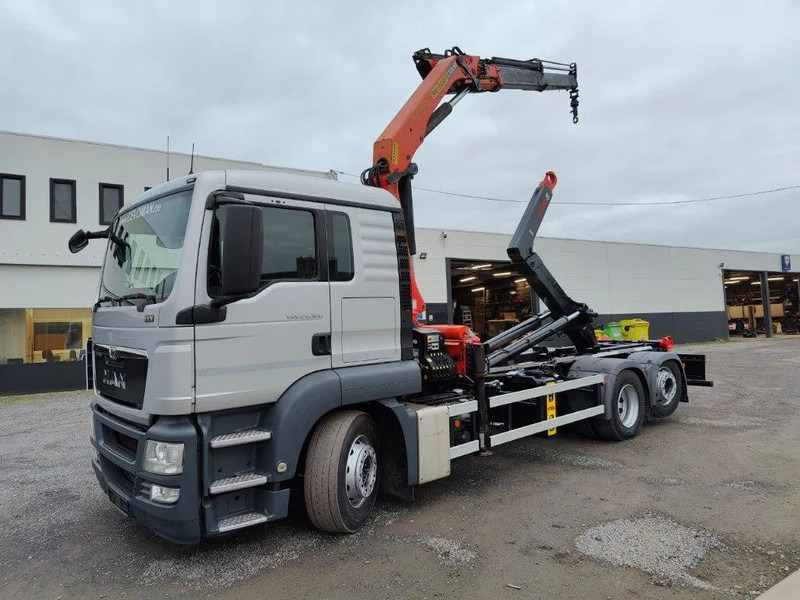 MAN TGS 26.320 Container Multilift + Kraan Palfinger PK16502 - Haakarmsysteem vrachtwagen, Kraanwagen: afbeelding 1 MAN TGS 26.320 Container Multilift + Kraan Palfinger PK16502 - Haakarmsysteem vrachtwagen, Kraanwagen: afbeelding 1