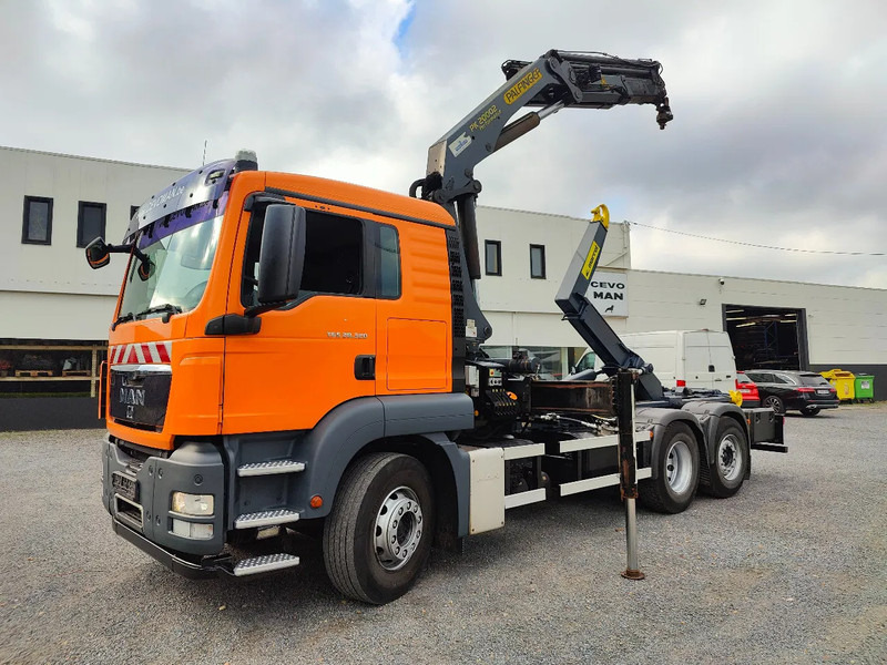 MAN TGS 26.320 Palfinger PK20002 Cotainer Marrel - Haakarmsysteem vrachtwagen, Kraanwagen: afbeelding 1 MAN TGS 26.320 Palfinger PK20002 Cotainer Marrel - Haakarmsysteem vrachtwagen, Kraanwagen: afbeelding 1