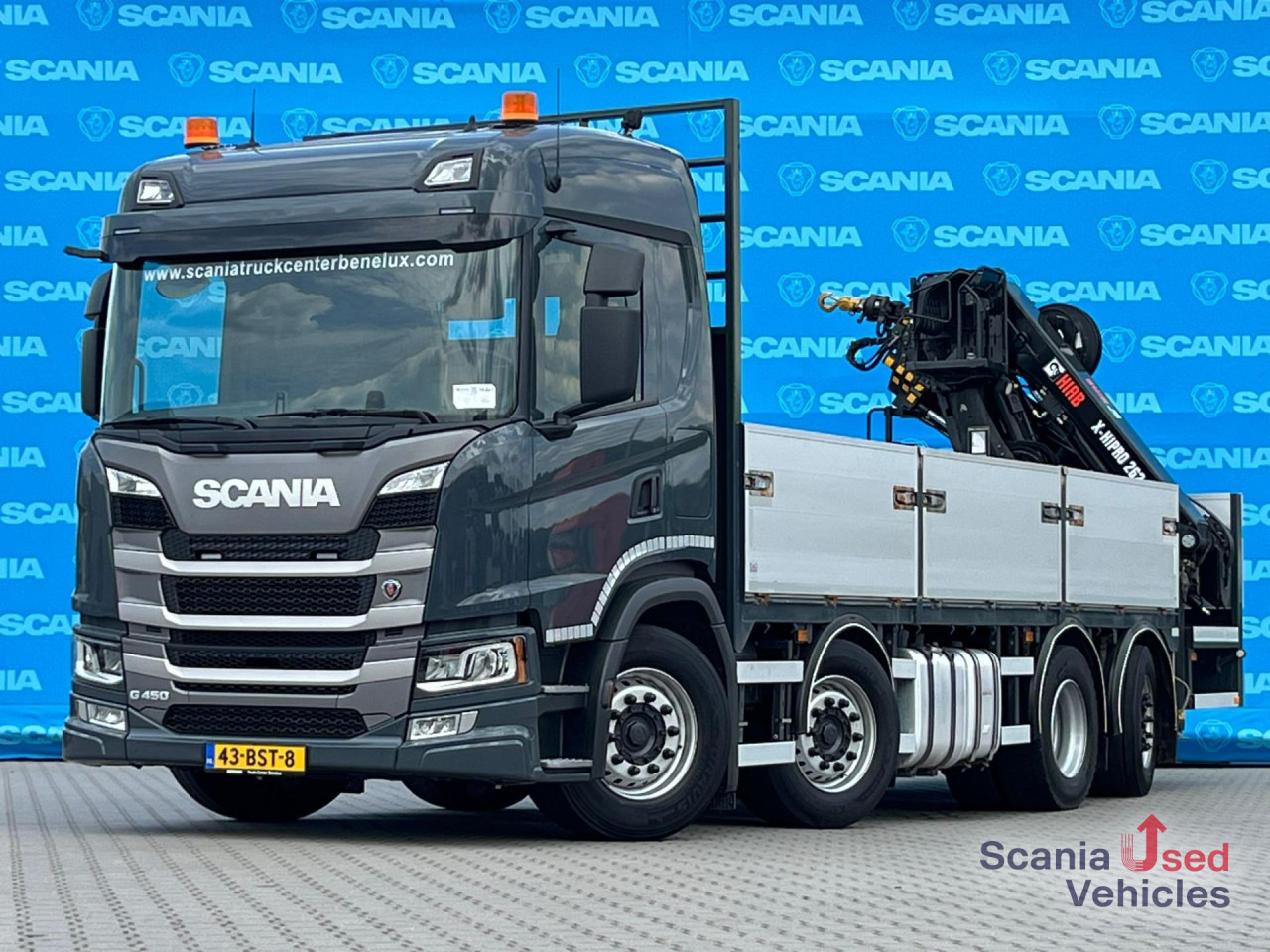 Vrachtwagen met open laadbak SCANIA G 450 B8x2*6NB DIFF-L HIAB X-HIPRO 262 EP-4: afbeelding 12