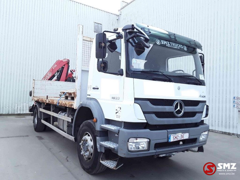 Mercedes-Benz Axor 1833 Fassi f 110a 284000km airco TOP condition - Vrachtwagen met open laadbak, Kraanwagen: afbeelding 1 Mercedes-Benz Axor 1833 Fassi f 110a 284000km airco TOP condition - Vrachtwagen met open laadbak, Kraanwagen: afbeelding 1