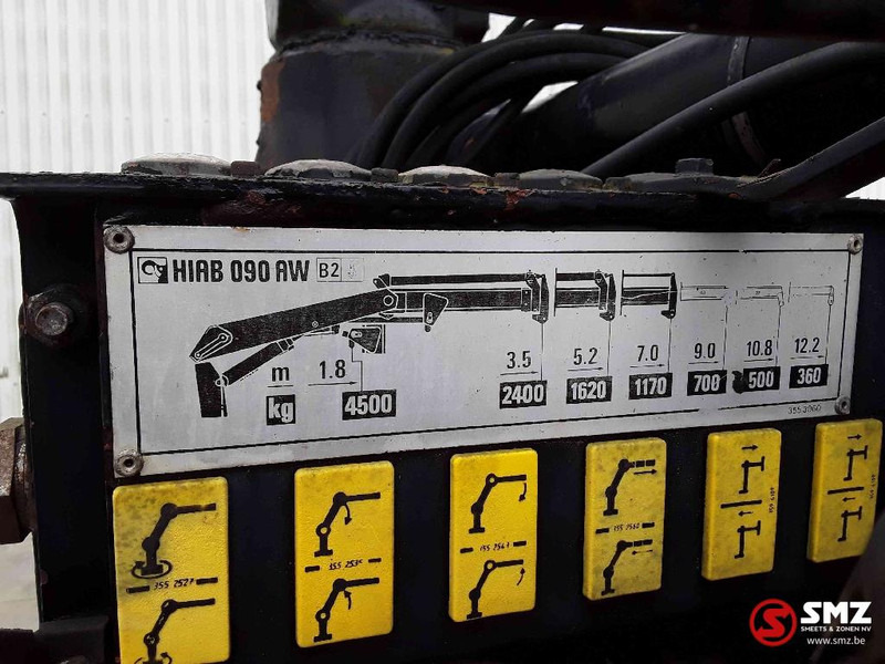 Vrachtwagen met open laadbak, Kraanwagen Mercedes-Benz SK 1831 hiab 090 lames: afbeelding 11