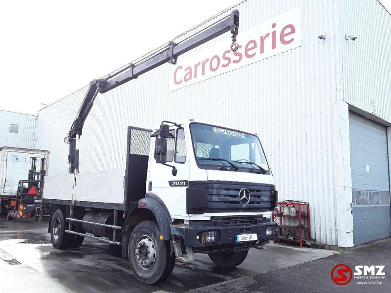 Mercedes-Benz SK 2031 lames manual - Vrachtwagen met open laadbak, Kraanwagen: afbeelding 1 Mercedes-Benz SK 2031 lames manual - Vrachtwagen met open laadbak, Kraanwagen: afbeelding 1