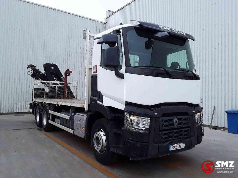 Renault C 380 hiab 188-3 remote - Vrachtwagen met open laadbak, Kraanwagen: afbeelding 1 Renault C 380 hiab 188-3 remote - Vrachtwagen met open laadbak, Kraanwagen: afbeelding 1