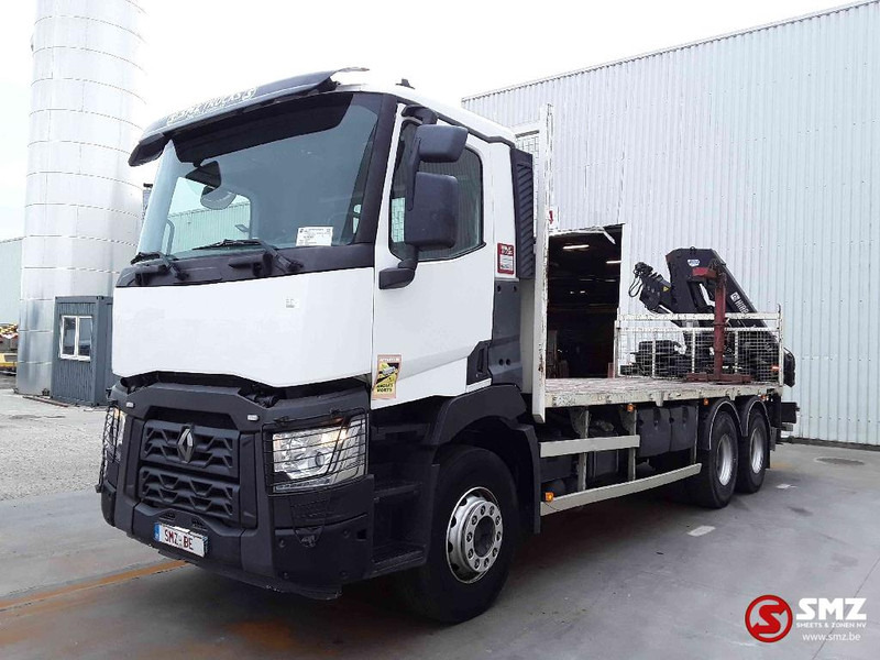 Renault C 380 hiab 188-3 remote - Vrachtwagen met open laadbak, Kraanwagen: afbeelding 3 Renault C 380 hiab 188-3 remote - Vrachtwagen met open laadbak, Kraanwagen: afbeelding 3
