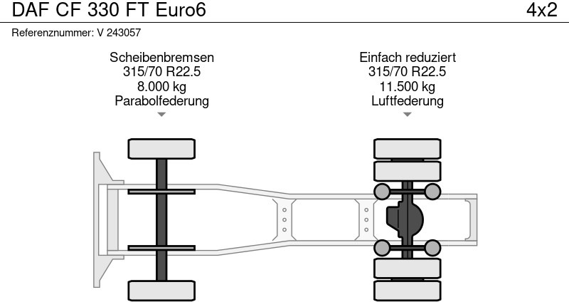 Trekker DAF CF 330 FT Euro6: afbeelding 9