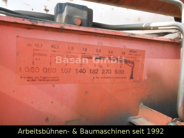 Kipper vrachtwagen, Kraanwagen Mercedes-Benz MB 1717 AK Kipper Allrad mit Kran Atlas 100.1: afbeelding 19