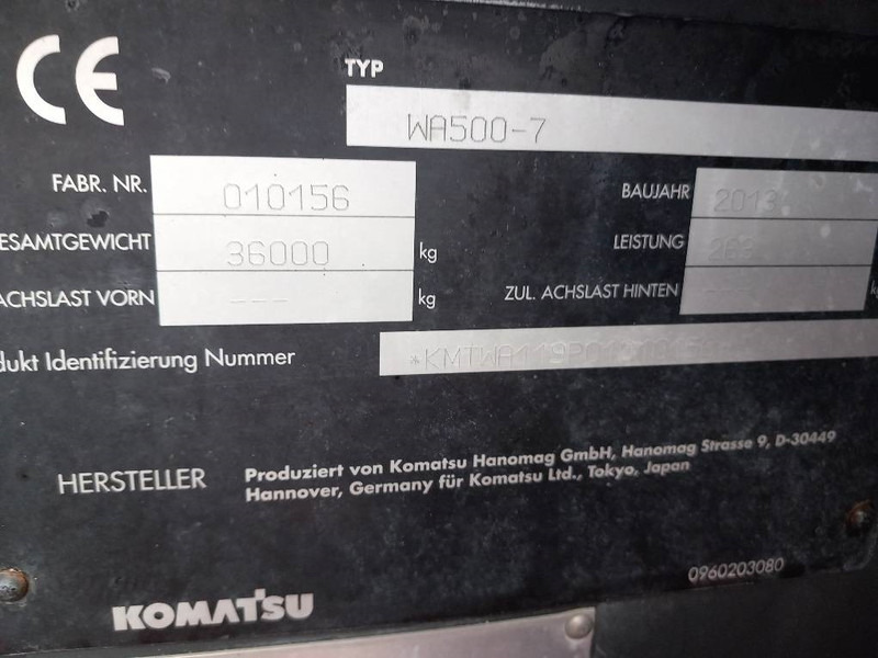 Komatsu WA500-7 - Wiellader: afbeelding 2 Komatsu WA500-7 - Wiellader: afbeelding 2
