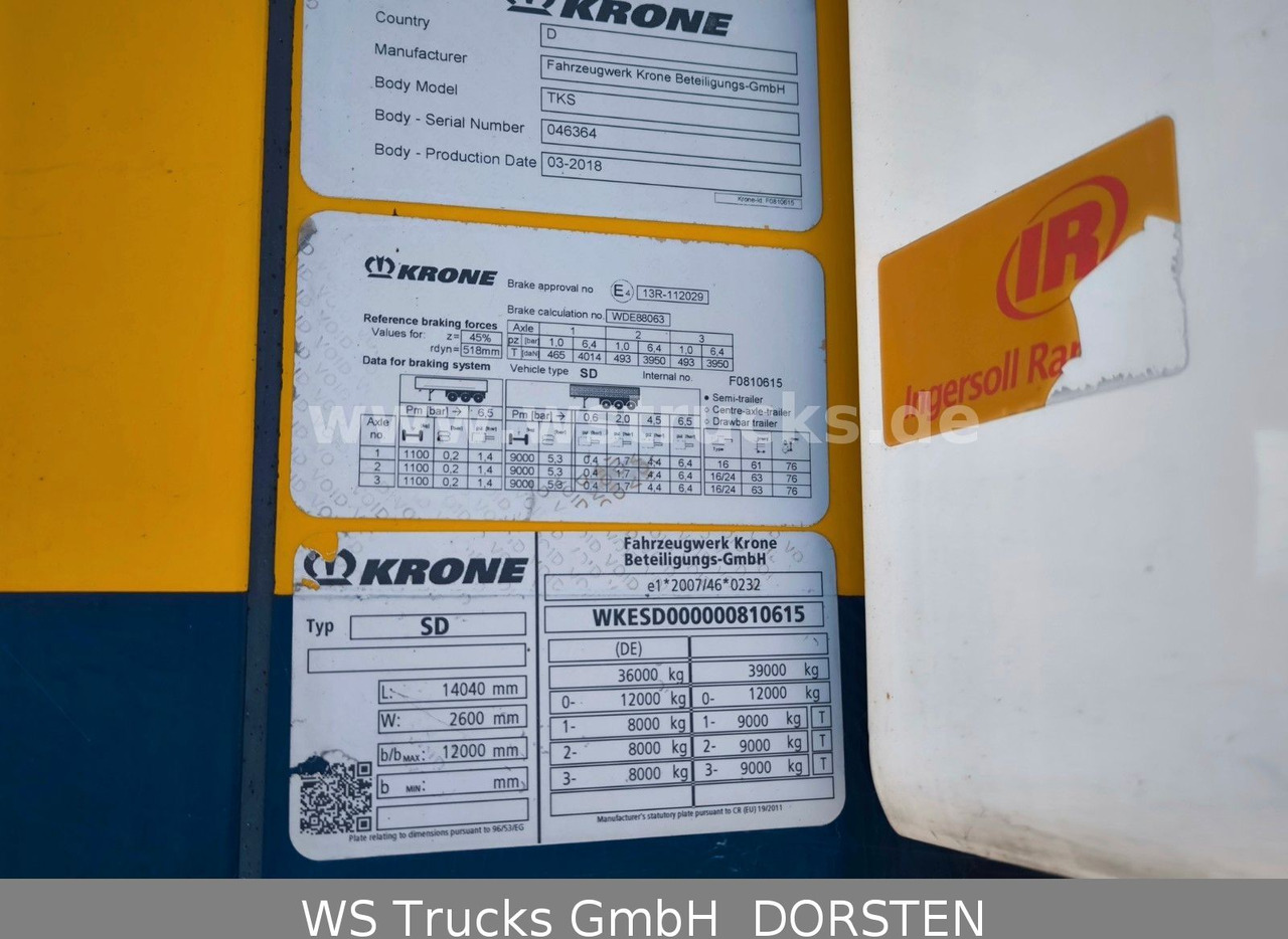 Krone 10x Tiefkühl Thermoking SLX 300 Doppelstock - Gesloten oplegger: afbeelding 3 Krone 10x Tiefkühl Thermoking SLX 300 Doppelstock - Gesloten oplegger: afbeelding 3