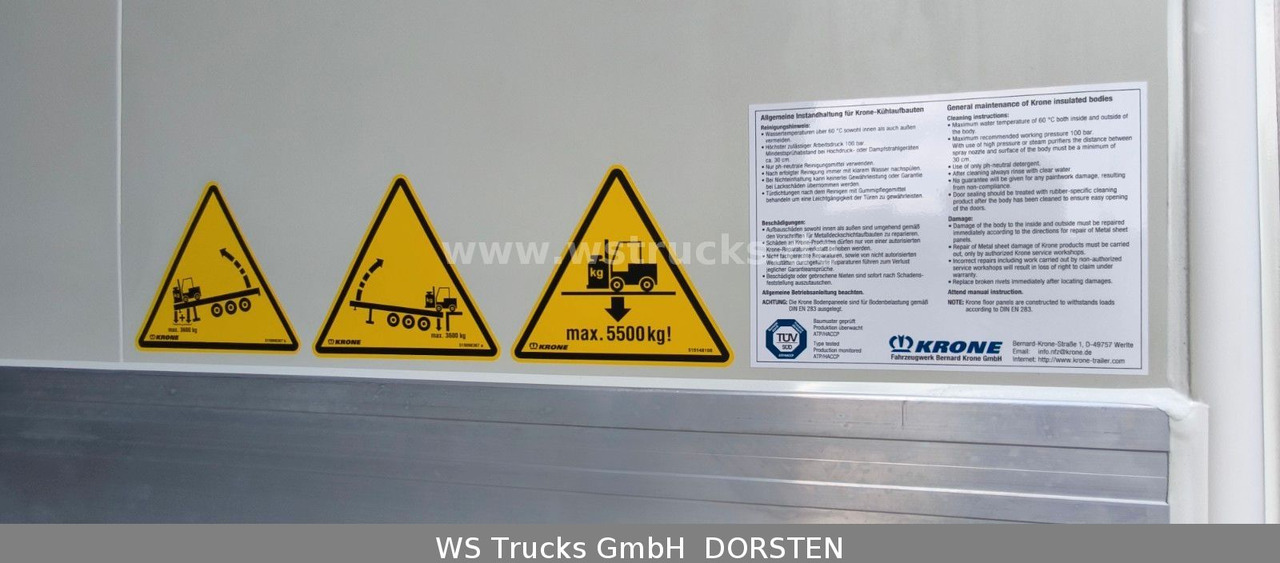 Koelwagen oplegger Krone " Sofort " Carrier Vector 1550  *NEU* SAF: afbeelding 16