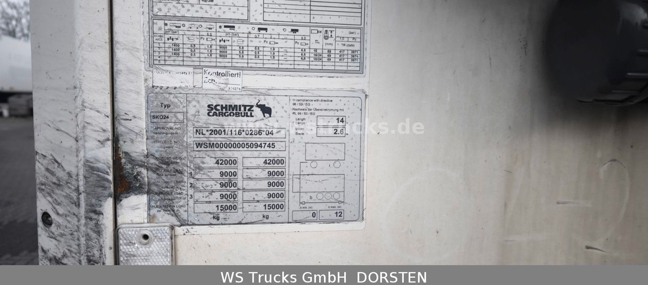Schmitz Cargobull SKO 24 Kühlauflieger | Rohrbahn Vector 1850Mt - Koelwagen oplegger: afbeelding 5 Schmitz Cargobull SKO 24 Kühlauflieger | Rohrbahn Vector 1850Mt - Koelwagen oplegger: afbeelding 5