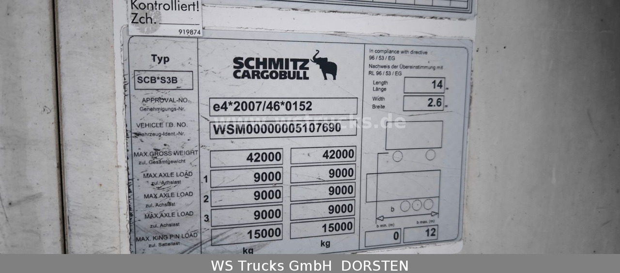 Schmitz Cargobull SKO 24 Kühlauflieger | Rohrbahn Vector 1950Mt - Koelwagen oplegger: afbeelding 3 Schmitz Cargobull SKO 24 Kühlauflieger | Rohrbahn Vector 1950Mt - Koelwagen oplegger: afbeelding 3