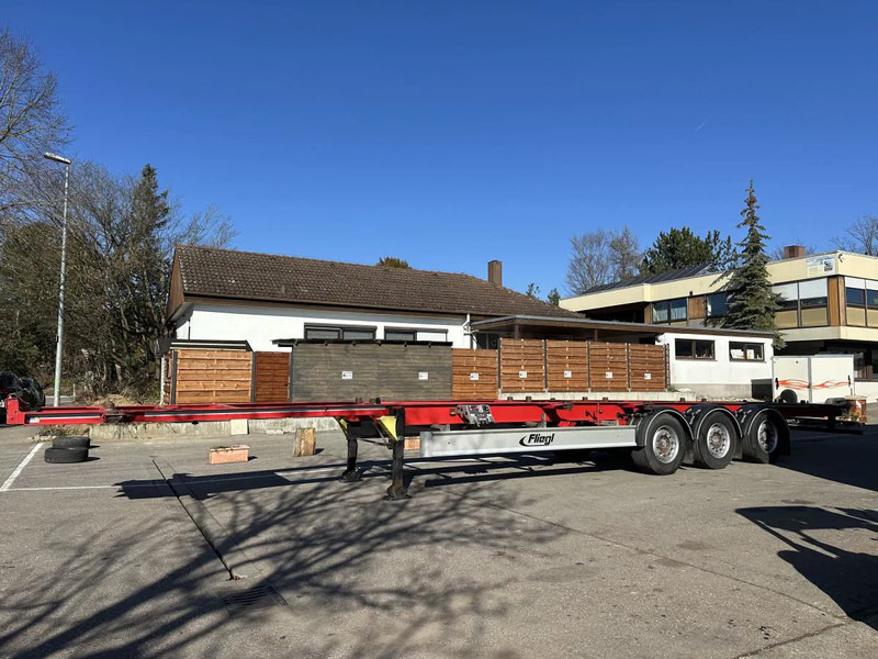Fliegl 15 m extralang.Containerchassis f. 2 Wechselbrücke 15 m extralang.Containerchassis f. 2 Wechselbrücken - Containertransporter/ Wissellaadbak oplegger: afbeelding 1 Fliegl 15 m extralang.Containerchassis f. 2 Wechselbrücke 15 m extralang.Containerchassis f. 2 Wechselbrücken - Containertransporter/ Wissellaadbak oplegger: afbeelding 1