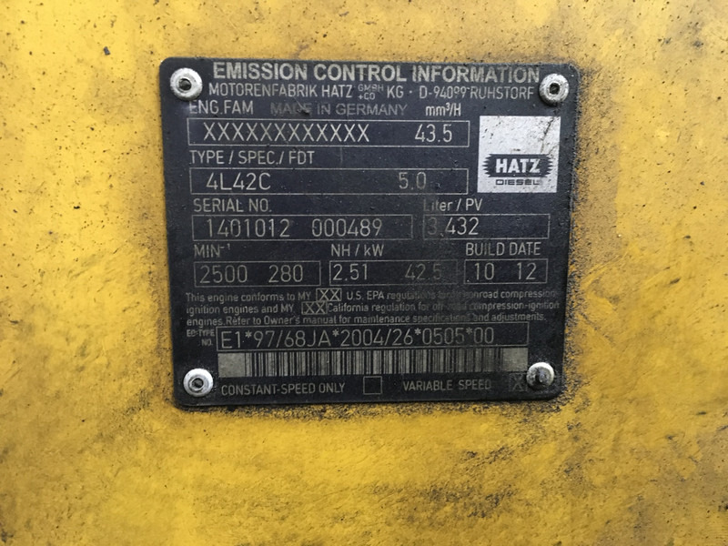 Hatz 4L42C USED - Bouwmachine: afbeelding 5 Hatz 4L42C USED - Bouwmachine: afbeelding 5