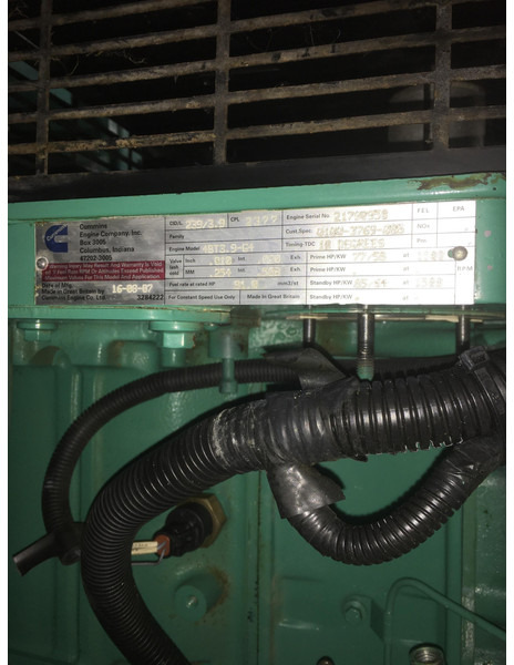 Industrie generator Cummins 4BT3.9-G4 GENERATOR 70 KVA USED: afbeelding 8