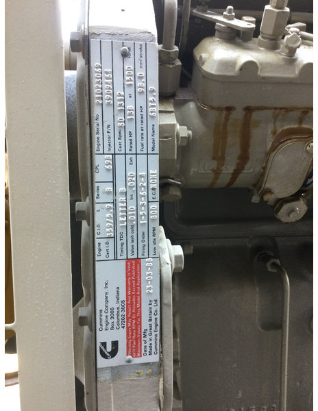 Cummins 6BT5.9 CPL0698 GENERATOR 110KVA USED - Industrie generator: afbeelding 1 Cummins 6BT5.9 CPL0698 GENERATOR 110KVA USED - Industrie generator: afbeelding 1