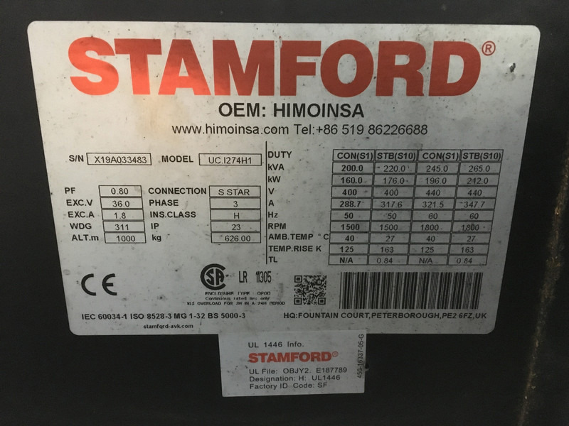 John Deere 6068HFU82 GENERATOR 200KVA USED - Industrie generator: afbeelding 1 John Deere 6068HFU82 GENERATOR 200KVA USED - Industrie generator: afbeelding 1