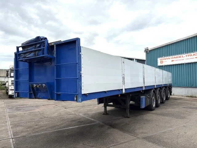 Kwb KWB P-504-STI-H 4-AXLE FLATBED TRAILER (SAF AXLES / 2x STEERING AXLE / 2x LIFT-AXLE / ALUMINIUM SIDE BORDS /ABS-EBS) - Vlakke/ Open oplegger: afbeelding 1 Kwb KWB P-504-STI-H 4-AXLE FLATBED TRAILER (SAF AXLES / 2x STEERING AXLE / 2x LIFT-AXLE / ALUMINIUM SIDE BORDS /ABS-EBS) - Vlakke/ Open oplegger: afbeelding 1