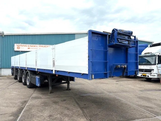 Kwb KWB P-504-STI-H 4-AXLE FLATBED TRAILER (SAF AXLES / 2x STEERING AXLE / 2x LIFT-AXLE / ALUMINIUM SIDE BORDS /ABS-EBS) - Vlakke/ Open oplegger: afbeelding 2 Kwb KWB P-504-STI-H 4-AXLE FLATBED TRAILER (SAF AXLES / 2x STEERING AXLE / 2x LIFT-AXLE / ALUMINIUM SIDE BORDS /ABS-EBS) - Vlakke/ Open oplegger: afbeelding 2