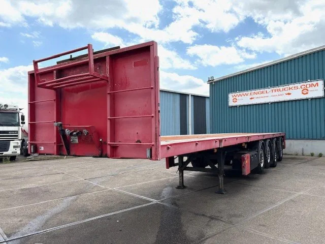 Kwb P-504-STI-H 4-AXLE FLATBED TRAILER (SAF AXLES / 2x STEERING AXLE / 2x LIFT-AXLE / ABS-EBS) - Vlakke/ Open oplegger: afbeelding 1 Kwb P-504-STI-H 4-AXLE FLATBED TRAILER (SAF AXLES / 2x STEERING AXLE / 2x LIFT-AXLE / ABS-EBS) - Vlakke/ Open oplegger: afbeelding 1