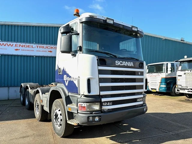 Scania R124-420 C 8x4 FULL STEEL CHASSIS (EURO 3 / FULL STEEL SUSPENSION / REDUCTION AXLES / GRS900 GEARBOX) - Chassis vrachtwagen: afbeelding 3 Scania R124-420 C 8x4 FULL STEEL CHASSIS (EURO 3 / FULL STEEL SUSPENSION / REDUCTION AXLES / GRS900 GEARBOX) - Chassis vrachtwagen: afbeelding 3