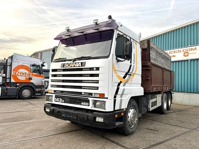 Scania R143-450 V8 STREAMLINE 6x2 FULL STEEL KIPPER (MANUAL GEARBOX / FULL STEEL SUSPENSION / 10 TIRES / ROBSON DRIVE / MECHANICAL PUMP - Kipper vrachtwagen: afbeelding 1 Scania R143-450 V8 STREAMLINE 6x2 FULL STEEL KIPPER (MANUAL GEARBOX / FULL STEEL SUSPENSION / 10 TIRES / ROBSON DRIVE / MECHANICAL PUMP - Kipper vrachtwagen: afbeelding 1