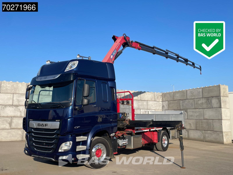 DAF CF 530 4X2 HMF 1820-RC Kran Crane Retarder Space cab Euro 6 - Vrachtwagen met open laadbak, Kraanwagen: afbeelding 1 DAF CF 530 4X2 HMF 1820-RC Kran Crane Retarder Space cab Euro 6 - Vrachtwagen met open laadbak, Kraanwagen: afbeelding 1