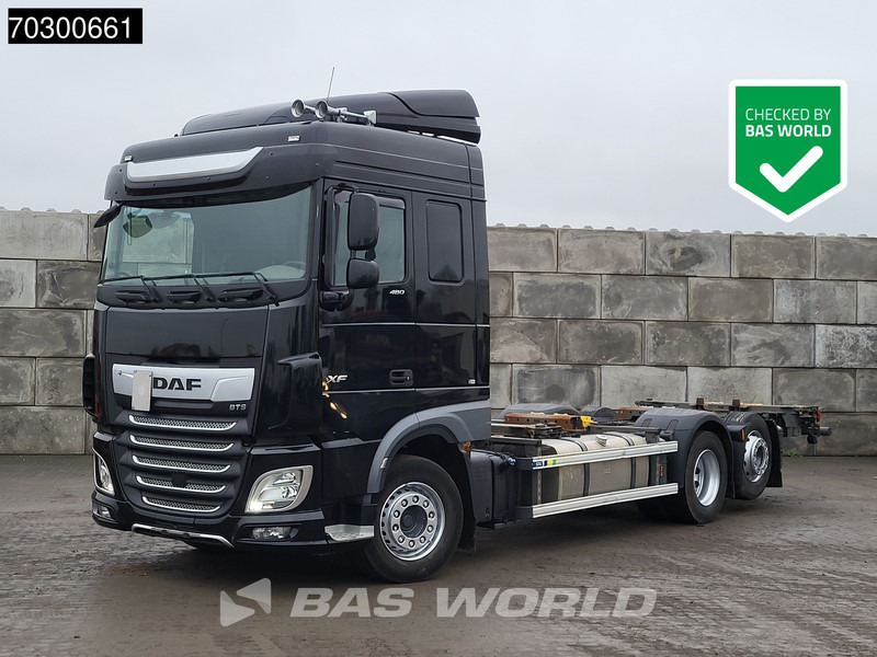 DAF XF 480 XF 6X2 Full Air Retarder Automatic Lift Axle Euro 6 - Containertransporter/ Wissellaadbak vrachtwagen: afbeelding 1 DAF XF 480 XF 6X2 Full Air Retarder Automatic Lift Axle Euro 6 - Containertransporter/ Wissellaadbak vrachtwagen: afbeelding 1