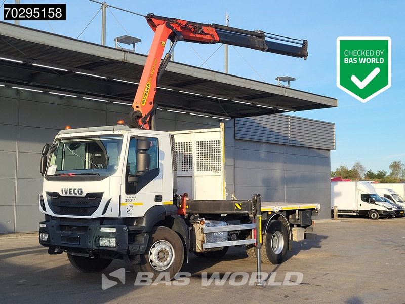 Iveco Stralis 310 4X2 Palfinger PK14002 EH Kran Crane Remote control Big-Axle Euro 6 - Vrachtwagen met open laadbak, Kraanwagen: afbeelding 1 Iveco Stralis 310 4X2 Palfinger PK14002 EH Kran Crane Remote control Big-Axle Euro 6 - Vrachtwagen met open laadbak, Kraanwagen: afbeelding 1