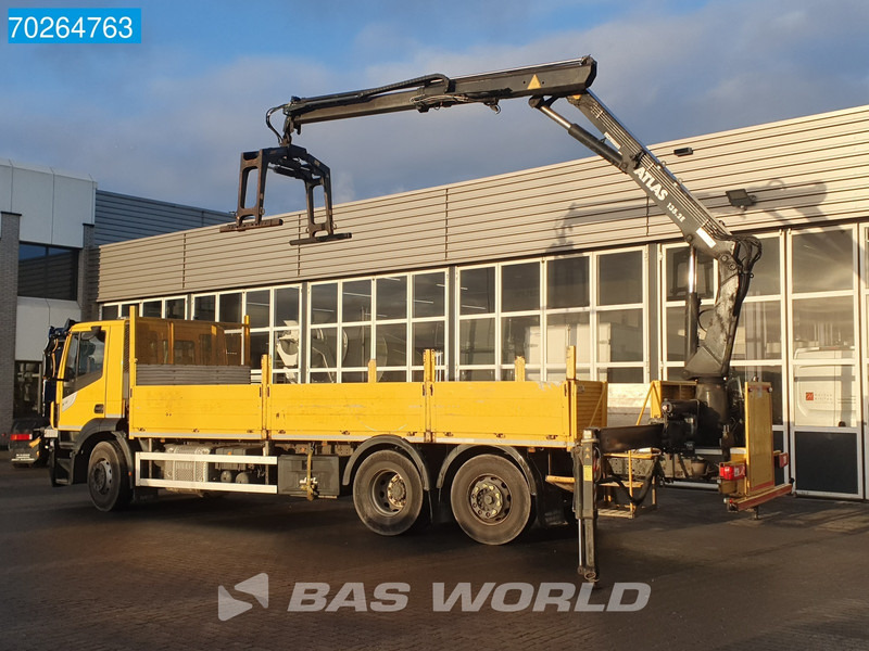 Iveco Stralis 310 6X2 RHD! Atlas 135.2VE-A11 Crane Lift-Lenkachse ACC Euro 6 - Vrachtwagen met open laadbak, Kraanwagen: afbeelding 2 Iveco Stralis 310 6X2 RHD! Atlas 135.2VE-A11 Crane Lift-Lenkachse ACC Euro 6 - Vrachtwagen met open laadbak, Kraanwagen: afbeelding 2