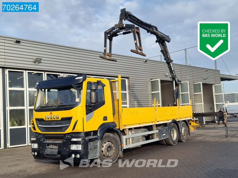 Iveco Stralis 310 6X2 RHD! Atlas 135.2VE-A11 Crane Lift-lenkachse ACC Euro 6 - Vrachtwagen met open laadbak, Kraanwagen: afbeelding 1 Iveco Stralis 310 6X2 RHD! Atlas 135.2VE-A11 Crane Lift-lenkachse ACC Euro 6 - Vrachtwagen met open laadbak, Kraanwagen: afbeelding 1