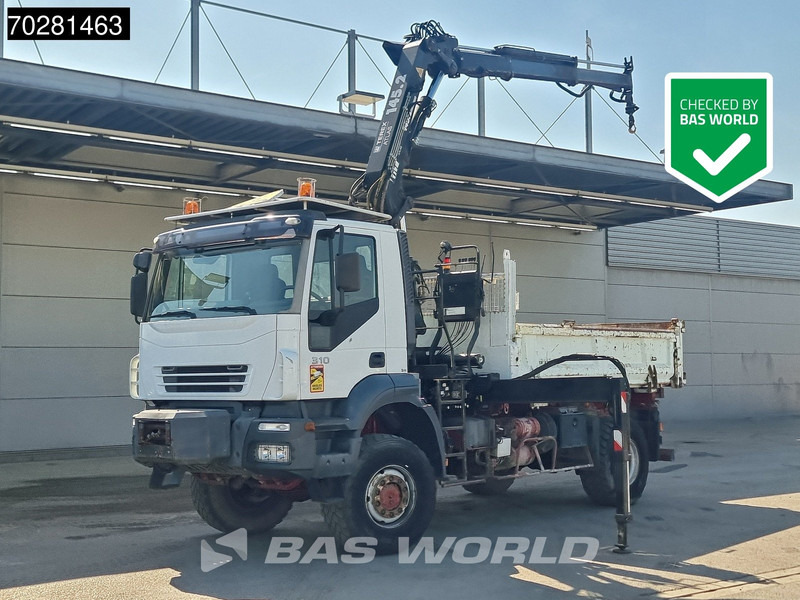 Iveco Trakker 310 4X4 Atlas 145.2-A2 Kran Crane 4x4 Big axle 6m3 3 sided tipper Euro 4 - Kipper vrachtwagen, Kraanwagen: afbeelding 1 Iveco Trakker 310 4X4 Atlas 145.2-A2 Kran Crane 4x4 Big axle 6m3 3 sided tipper Euro 4 - Kipper vrachtwagen, Kraanwagen: afbeelding 1